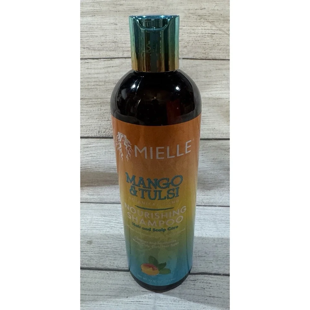 Mielle Mango & Tulsi Botanical Blend Nourishing Shampoo 12 ounce Bottle